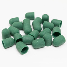 Professional Nail Supplies 5*11mm Green Sanding Cap Pedicure for Nail Polish